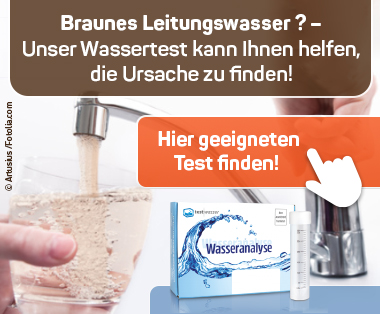 Blei im Wasser? Wassertest auf Blei vom Experten