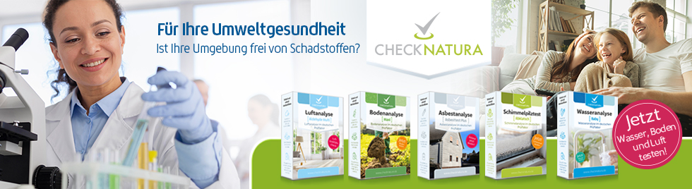 Checknatura Analysen umfassen alle potenziellen Schadstoffe in Ihrem Zuhause.